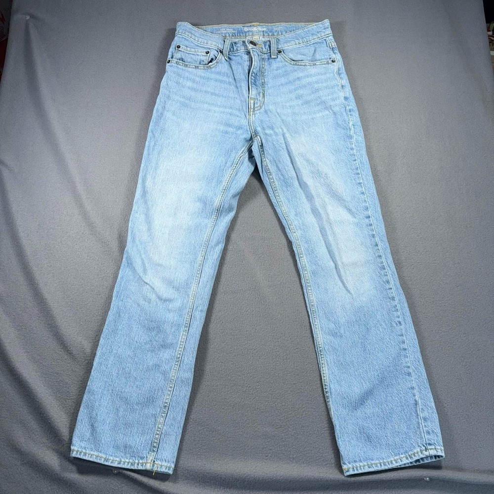Goodfellow & Co Straight Jeans Mens‎ 32x30 Light Wash Denim Actual 30x28